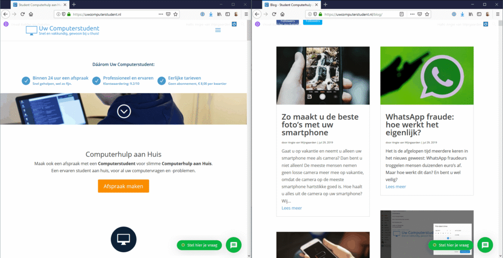 Hoe zet ik twee vensters naast elkaar in Windows? 3 dubbelscherm